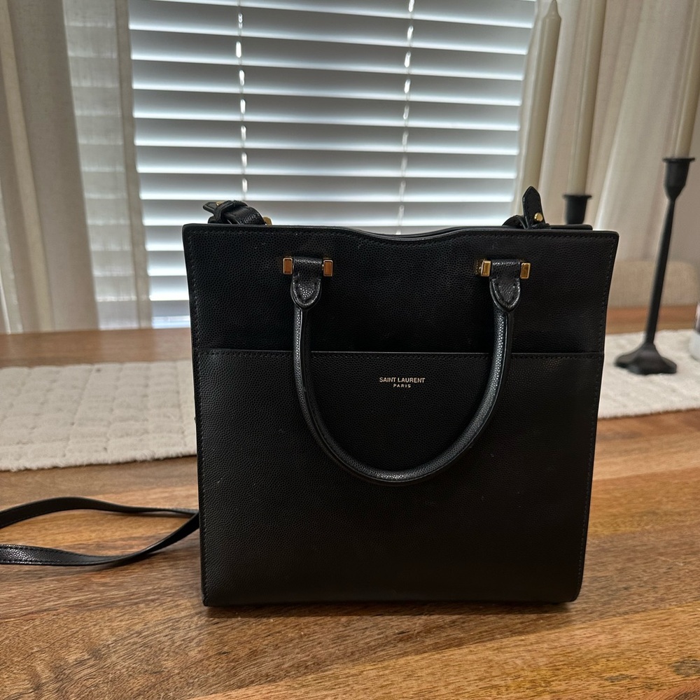 Saint Laurent Black Uptown Tote Small